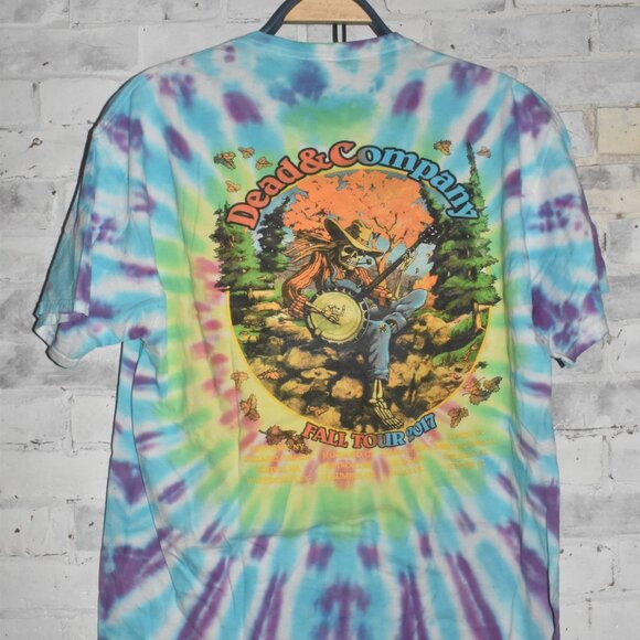 2017 Retro Tie Dye Dead and Company Fall Tour 2017 Hippie T-Shirt XL - Picture 7 of 8